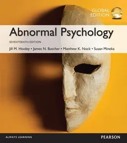 Abnormal Psychology, Global Edition; James N Butcher; 2016