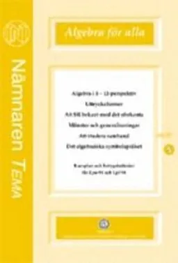 Algebra för alla; Christer Bergsten, Johan Häggström, Lisbeth Lindberg; 2001