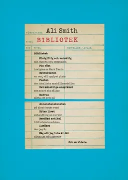 Bibliotek; Ali Smith; 2017