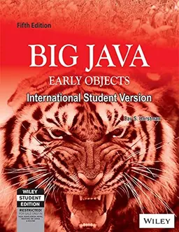 Big Java: Early Objects; C. Horstman