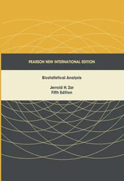 Biostatistical Analysis; Jerrold H Zar; 2013