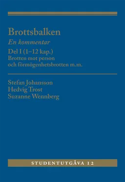 Brottsbalken Del I (1-12 kap.) : En kommentar. Brotten mot person och förmögenhetsbrotten m.m; Stefan Johansson, Suzanne Wennberg, Hedvig Trost; 2024