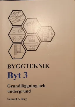 Byggteknik: Grundläggning och undergrund. Byt 3; Samuel A. Berg; 2008