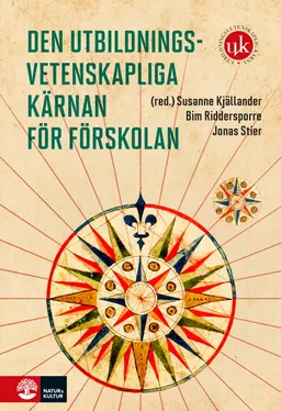 Den utbildningsvetenskapliga kärnan för förskolan; Susanne Kjällander, Bim Riddersporre, Jonas Stier; 2023