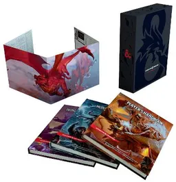 Dungeons & Dragons Core Rulebooks Gift Set (Special Foil Covers Edition with Slipcase, Player's Handbook, Dungeon Master's Guide, Monster Manual, DM S; Wizards RPG Team; 2018