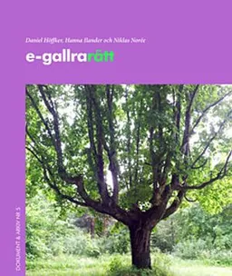 e-gallra rätt; Daniel Höfker, Hanna Ilander, Niklas Norée; 2013