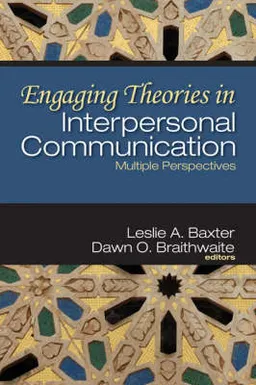 Engaging Theories in Interpersonal Communication; Dawn O. Braithwaite, Leslie A. Baxter; 2008