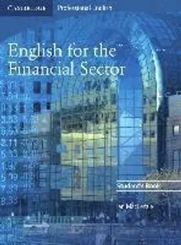 English for the financial sector; I. E. Mackenzie; 2010