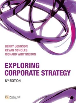 Exploring corporate strategy Gerry Johnson, Kevan Scholes, Richard Whittington; Gerry Johnson; 2008