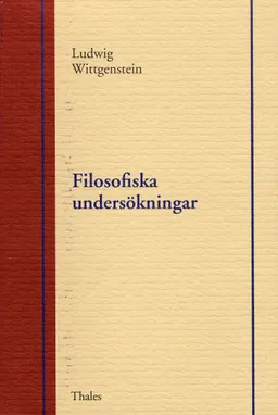 Filosofiska undersökningar; Ludwig Wittgenstein; 1996