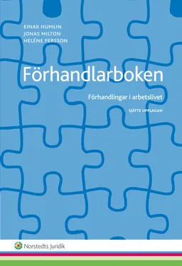 Förhandlarboken : förhandlingar i arbetslivet; Einar Humlin, Jonas Milton, Heléne Persson; 2015