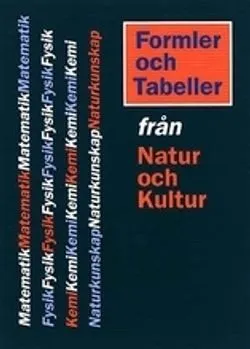 Formler och Tabeller; Lars-Eric Björk, Hans Brolin, Helen Pilström, Rune Alphonce; 1998