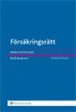 Försäkringsrätt : några huvudlinjer; Bertil Bengtsson; 2012