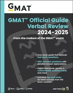 GMAT Official Guide Verbal Review 2024-2025: Book + Online Question Bank; Gmac; 2024