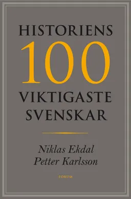 Historiens 100 viktigaste svenskar; Niklas Ekdal, Petter Karlsson; 2009