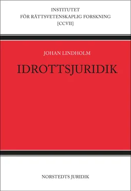 Idrottsjuridik; Johan Lindholm; 2014