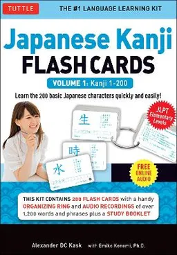 Japanese Kanji Flash Cards Volume 1 : Kanji 1-200: JLPT Beginning Level (Downloadable Material Included) [Elektronisk resurs]; Alexander Kask; 2014