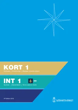 Kort 1 : symboler, förkortningar, begrepp i svenska och internationella sjökort / Int 1 : symbols, abbreviations, terms used on Swedish and international charts; Sverige. Sjöfartsverket, Sverige. Sjöfartsstyrelsen
(tidigare namn), Sverige. Sjöfartsstyrelsen; 2019