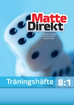 Matte Direkt Träningshäfte 8:1 (5-pack); Synnöve Carlsson, Karl Bertil Hake, Birgitta Öberg; 2010