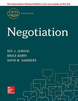 Negotiation; Roy J. Lewicki; 2019