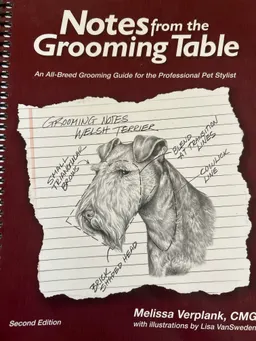 Notes from the Grooming Table; Melissa Verplank; 2016