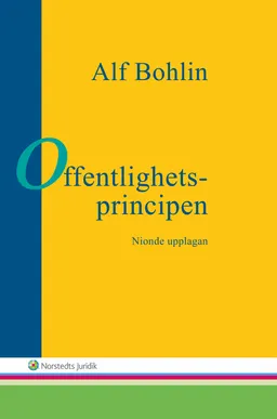 Offentlighetsprincipen; Alf Bohlin; 2015