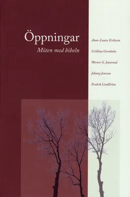 Öppningar : Möten med bibeln; Anne-Louise Eriksson, Cristina Grenholm, Werner G Jeanrond, Johnny Jonsson, Fredrik Lindström; 2004