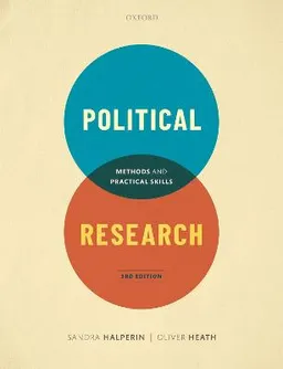 Political research : methods and practical skills; Sandra Halperin; 2020