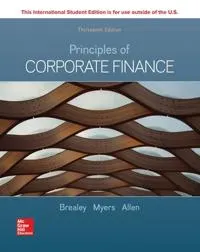 Principles of corporate finance; Richard A. Brealey; 2019