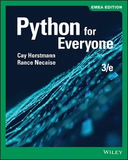 Python for everyone; Cay S. Horstmann; 2019