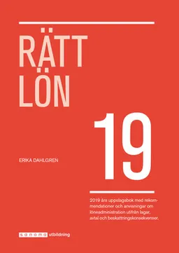 Rätt Lön 2019; Erika Dahlgren; 2019