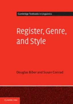 Register, genre, and style; Douglas Biber; 2009