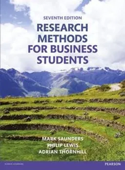 Research methods for business students; Mark N. K. Saunders; 2016