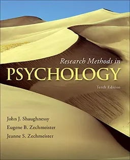 Research Methods in Psychology; John Shaughnessy; 2014