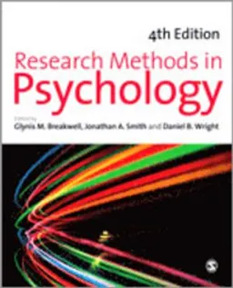 Research methods in psychology; Jonathan A. Smith, Glynis M. Breakwell, Daniel B. Wright; 2011