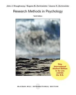 Research methods in psychology; John J. Shaughnessy; 2014