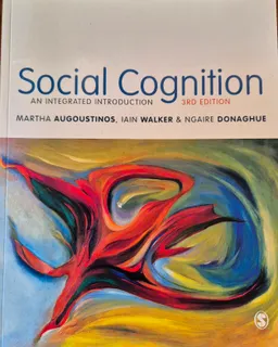 Social cognition : an integrated introduction; Martha Augoustinos; 2014