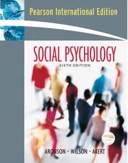 Social Psychology; Elliot Aronson, Robin M. Akert; 2007