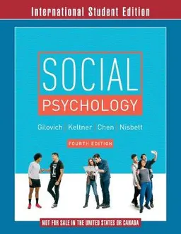 Social psychology; Thomas Gilovich; 2016