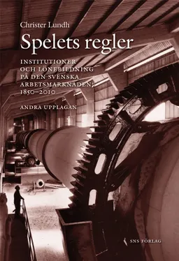 Spelets regler :institutioner och lönebildning på den svenska arbetsmarknaden 1850-2010; Christer Lundh; 2010