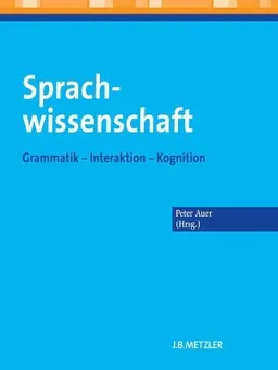 Sprachwissenschaft; Peter Auer; 2013