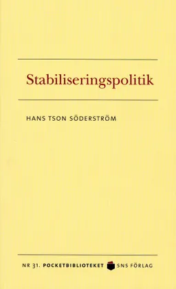 Stabiliseringspolitik; Hans Tson Söderström; 2008