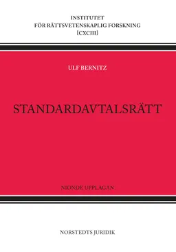 Standardavtalsrätt; Ulf Bernitz; 2018