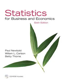 Statistics for business and economics; Paul Newbold; 2007