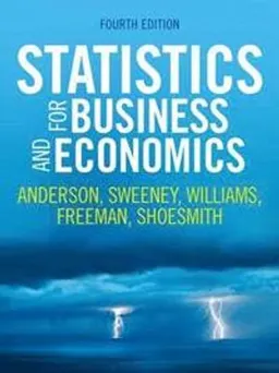 Statistics for business and economics; David Ray Anderson; 2017