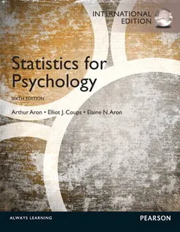 Statistics for psychology; Arthur Aron; 2013