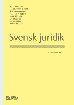 Svensk juridik; Mats Persson, Magdalena Giertz, Åsa Hellstadius, Mattias Nilsson, Jane Reichel, Erik Sjödin, Jack Ågren, Karin Åhman; 2025