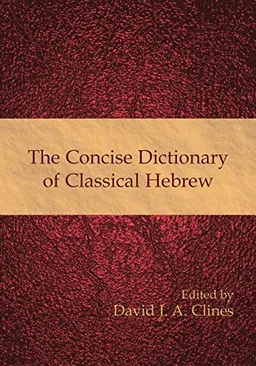 The Concise Dictionary of Classical Hebrew; David J A Clines; 2009