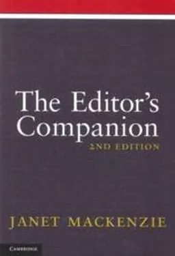 The Editor's Companion; Janet MacKenzie; 2011