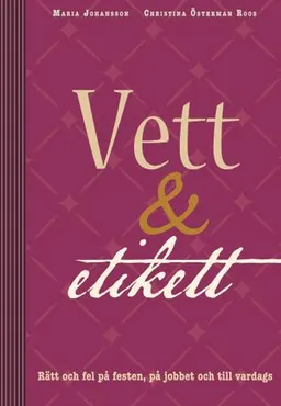 Vett & etikett : rätt och fel på festen, på jobbet och till vardags; Maria Johansson, Christina Österman Roos; 2007